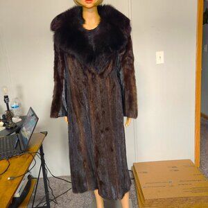 #771 Small mink/fox fur coat